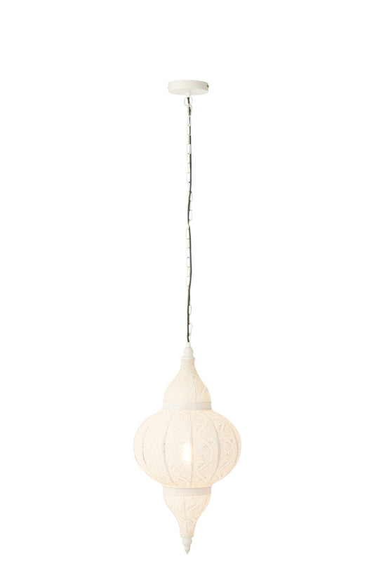 Hanglamp Bore metaal wit klein