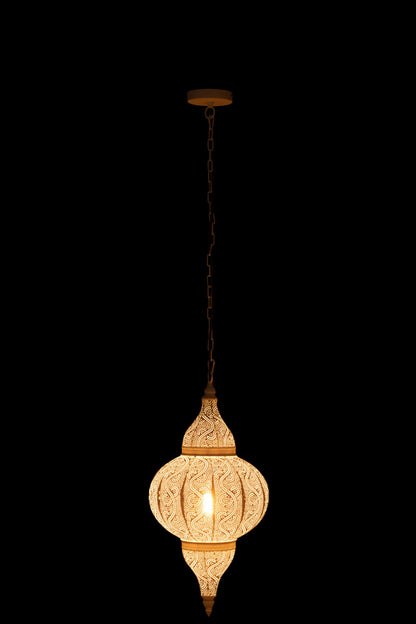Suspension Bore métal blanc petite