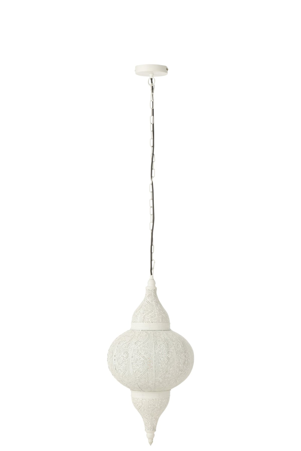Suspension Bore métal blanc petite