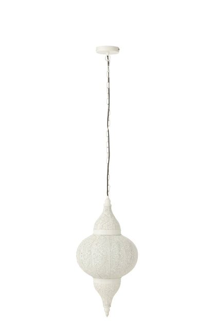 Suspension Bore métal blanc petite