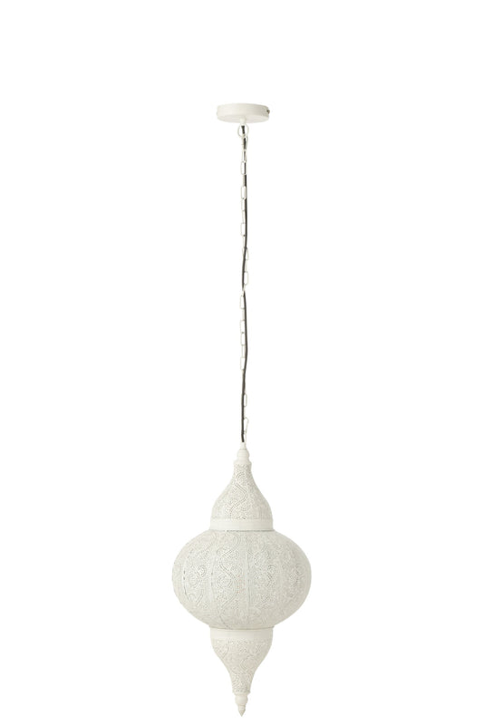 Hanglamp Bore metaal wit klein