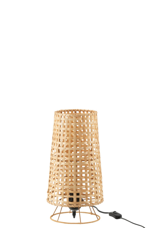 Floor lamp Lena natural rattan