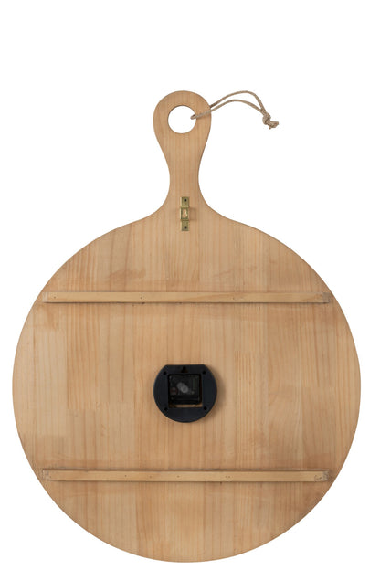 Wall Clock Plan Pinewood Natural Large