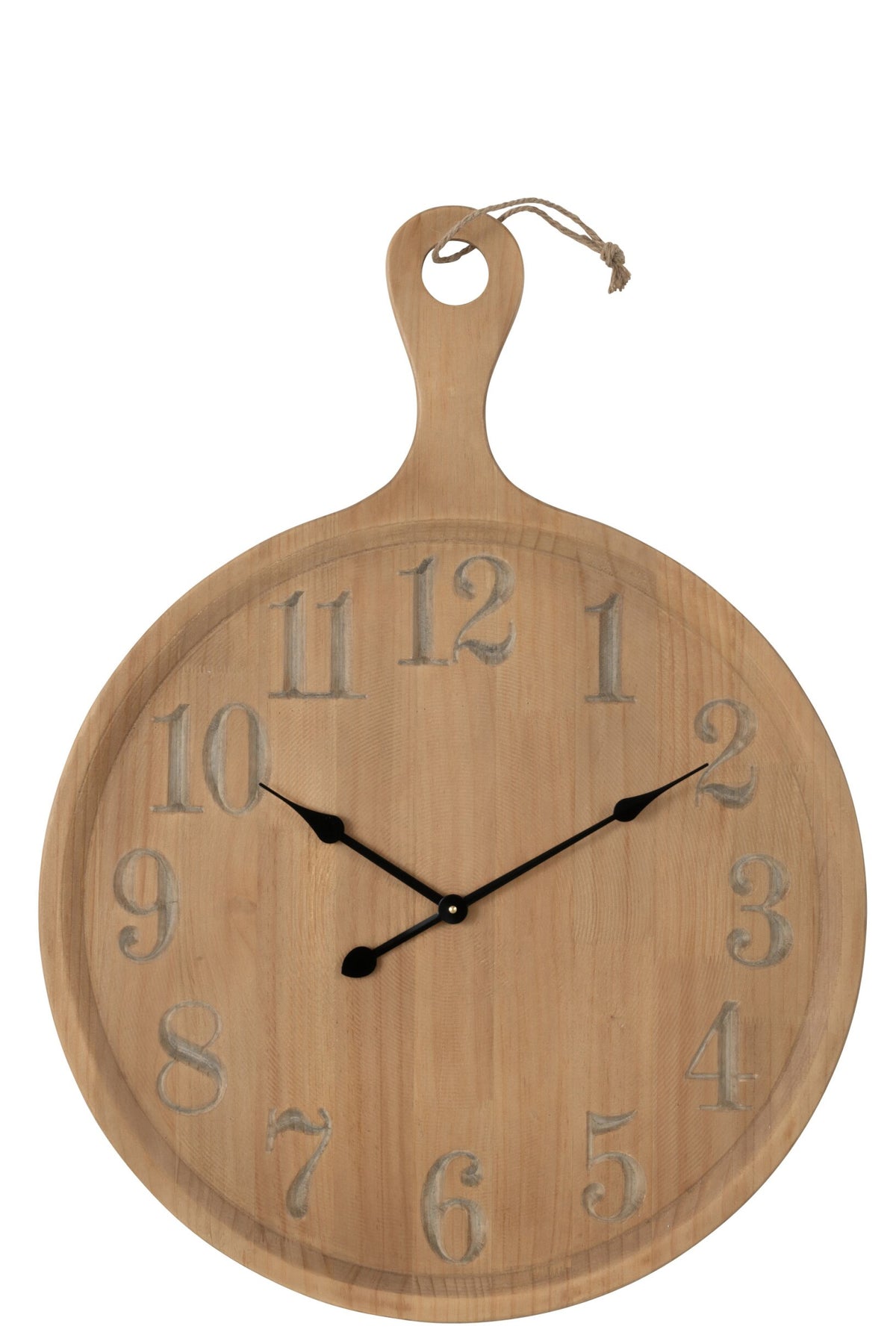 Wall Clock Plan Pinewood Natural Large
