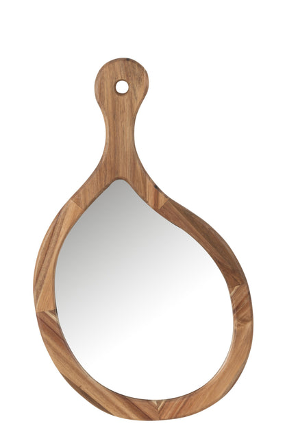Mirror Palette Wood/Glass Natural Large