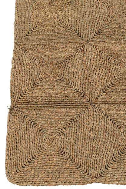 Rug Squares Woven Ropes Plastic Natural