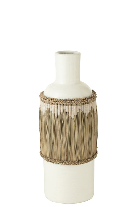 Vase Pattern Terracota/Seagrass White/Natural
