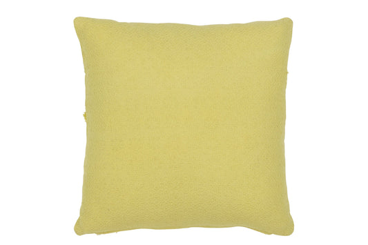 Cushion Leaves Cotton Lemon Green