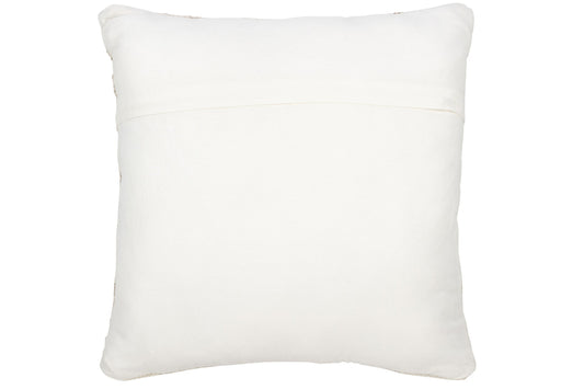 Cushion Ethnic Cross Wool/Cotton Cream/Beige