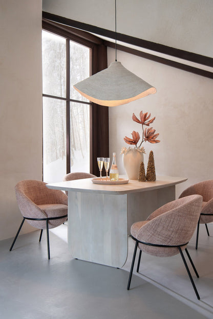 Pendant lamp cone seagrass white