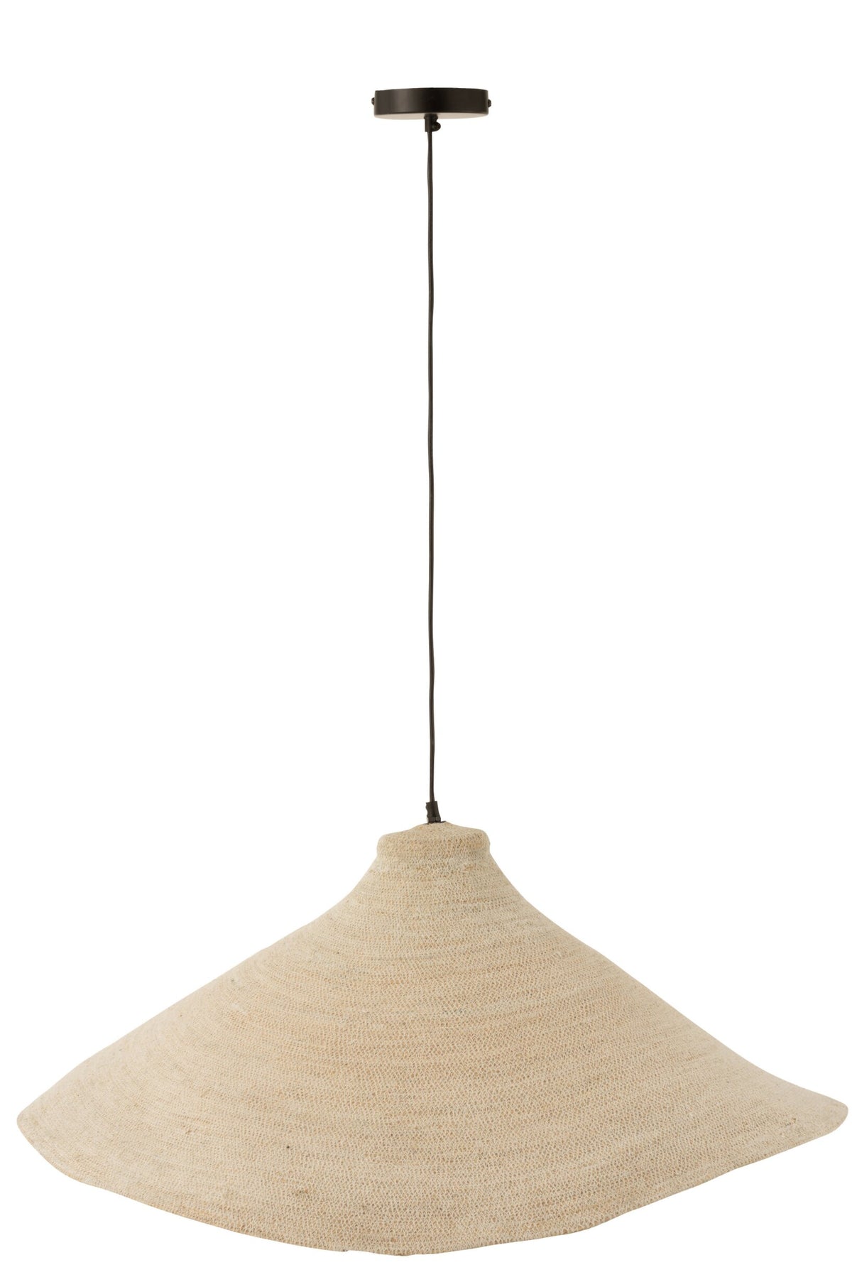 Pendant lamp cone seagrass white