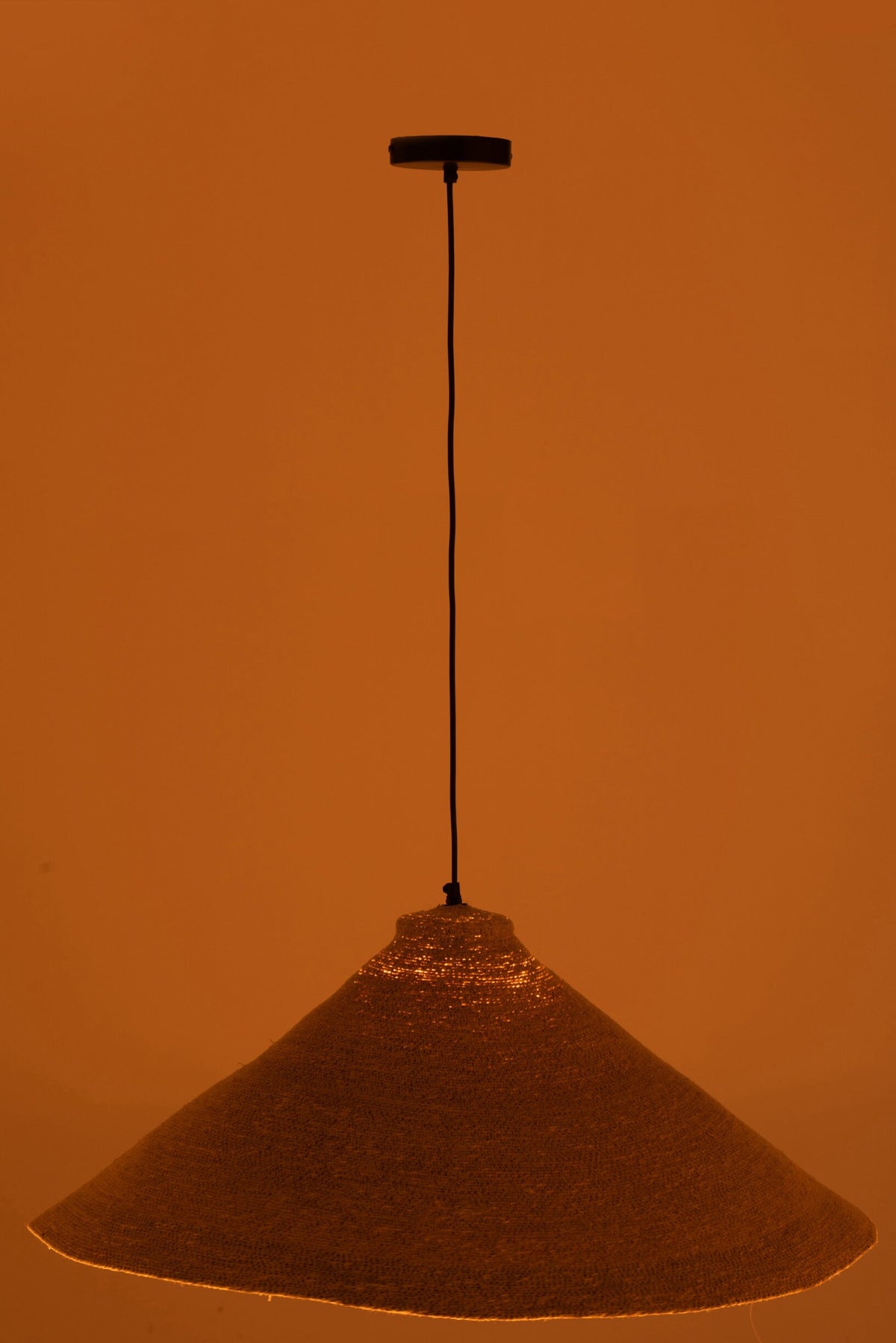 Hanglamp kegel zeegras naturel
