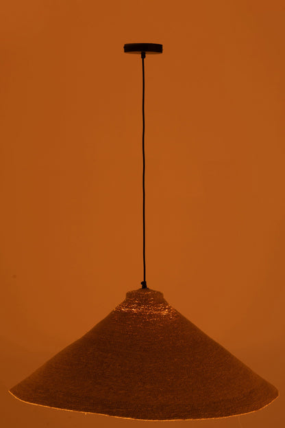 Hanglamp kegel zeegras naturel