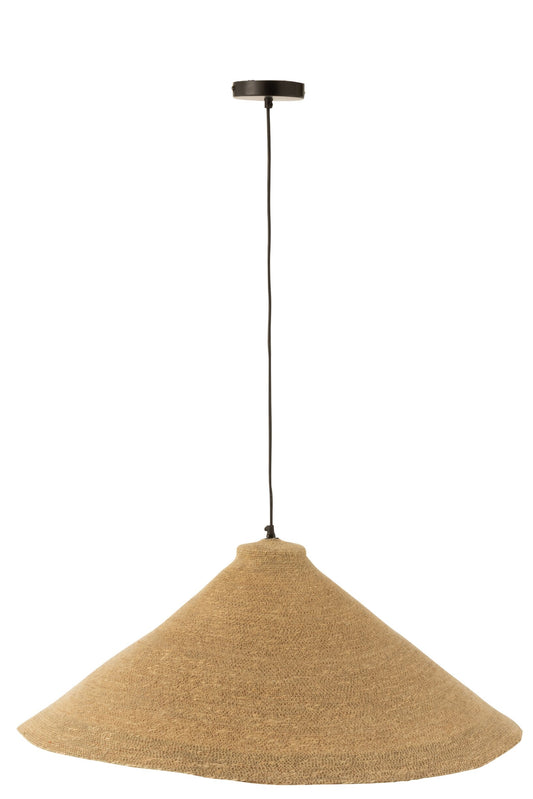 Hanglamp kegel zeegras naturel