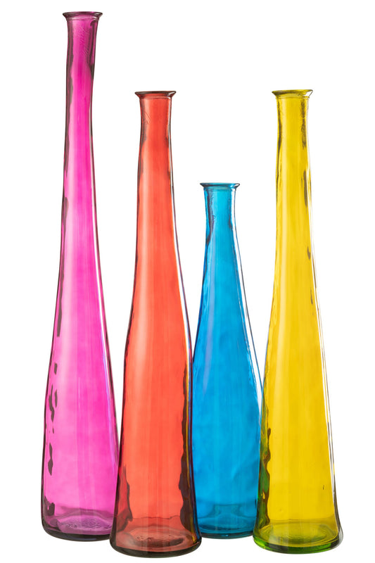 Vase Noah Glass Fuschia Large