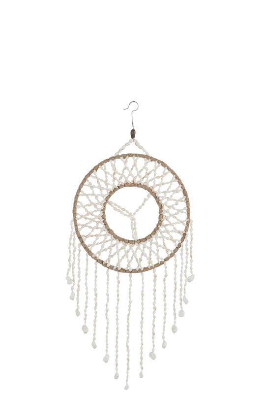 Dreamcatcher Mandala Shell White Large