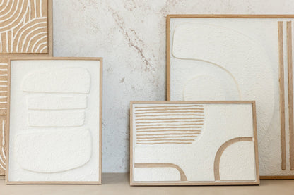 Painting Thibault Paper White/Beige