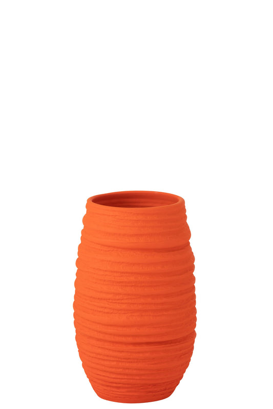 Vase Fiesta Ceramic Orange Large