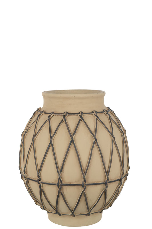 Flowerpot Berber Cement Beige Large