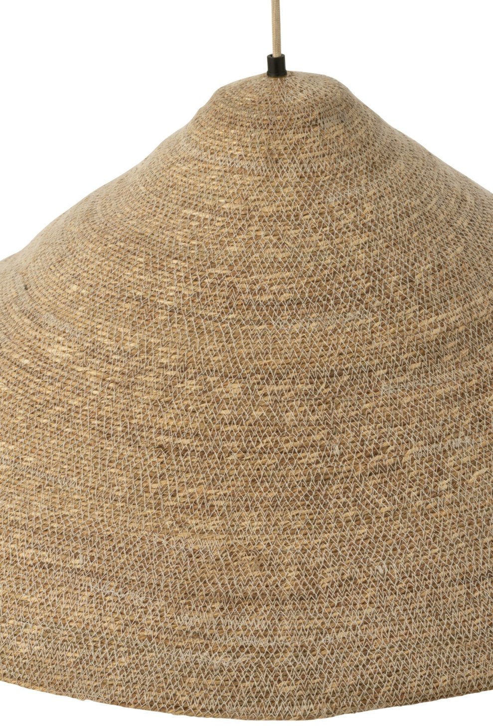 Suspension chapeau Moonj en jonc, grande, couleur naturelle