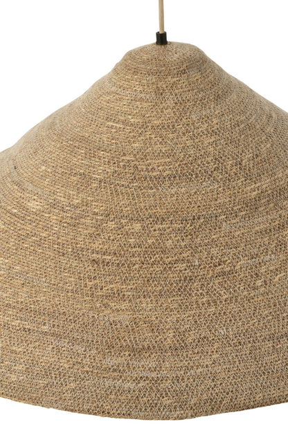 Suspension chapeau Moonj en jonc, grande, couleur naturelle