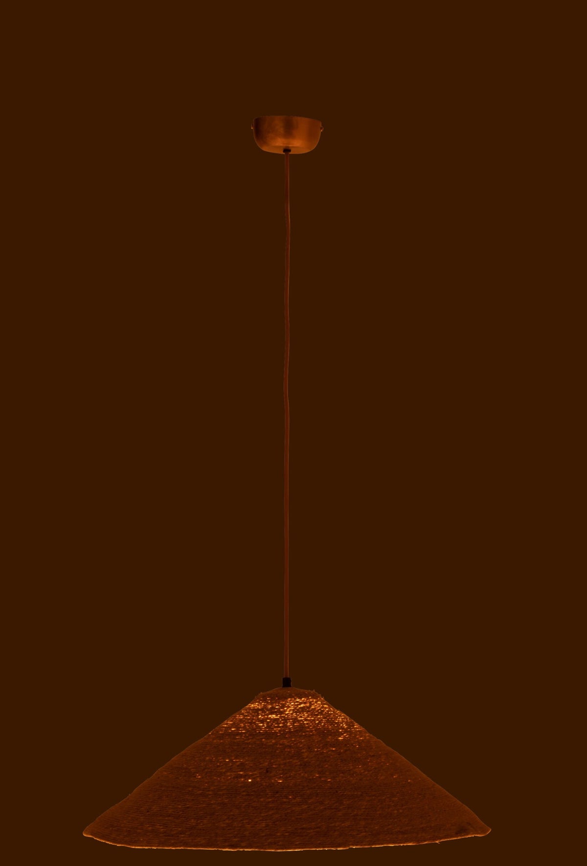 Hanging lamp Moonj small natural grass hat