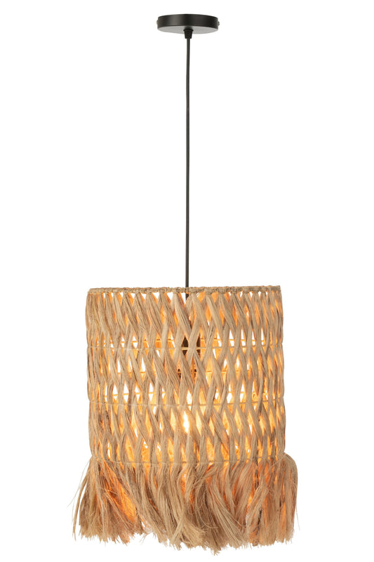 Hanglamp rond banaan blad naturel