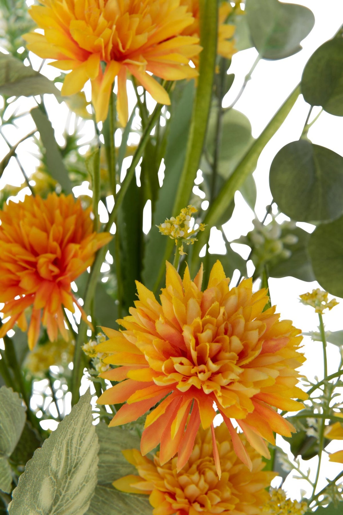 Bouquet Mix Flowers Artificial Yellow