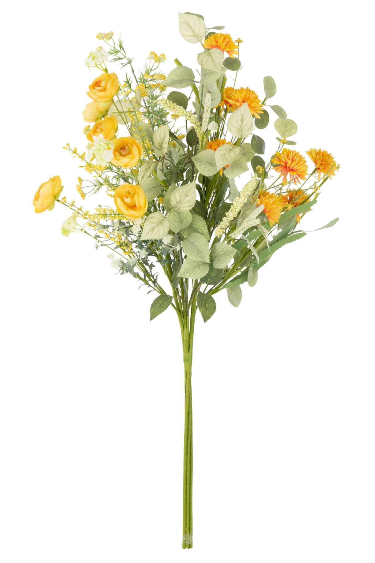 Bouquet Mix Flowers Artificial Yellow