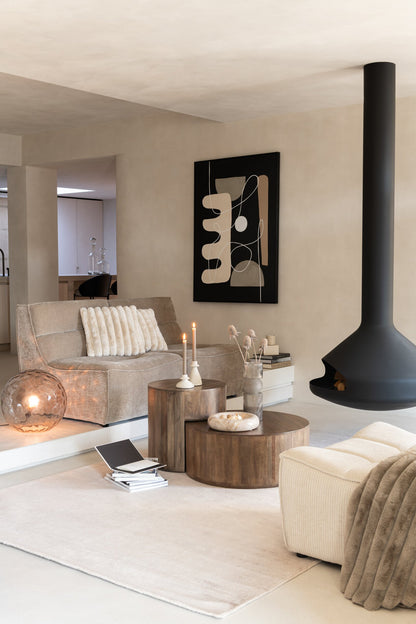 Petit bol rond bas en marbre beige