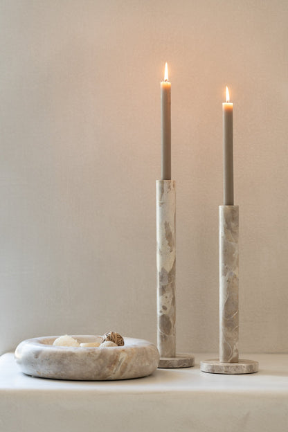 Petit bol rond bas en marbre beige