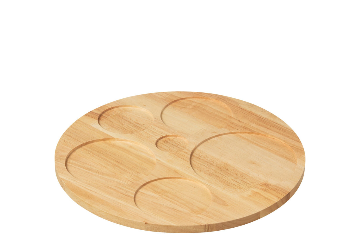Set of 6 aperitif glasses + bamboo tray in box, green ceramic