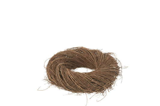 Wreath Round Twig Willow Natural Small