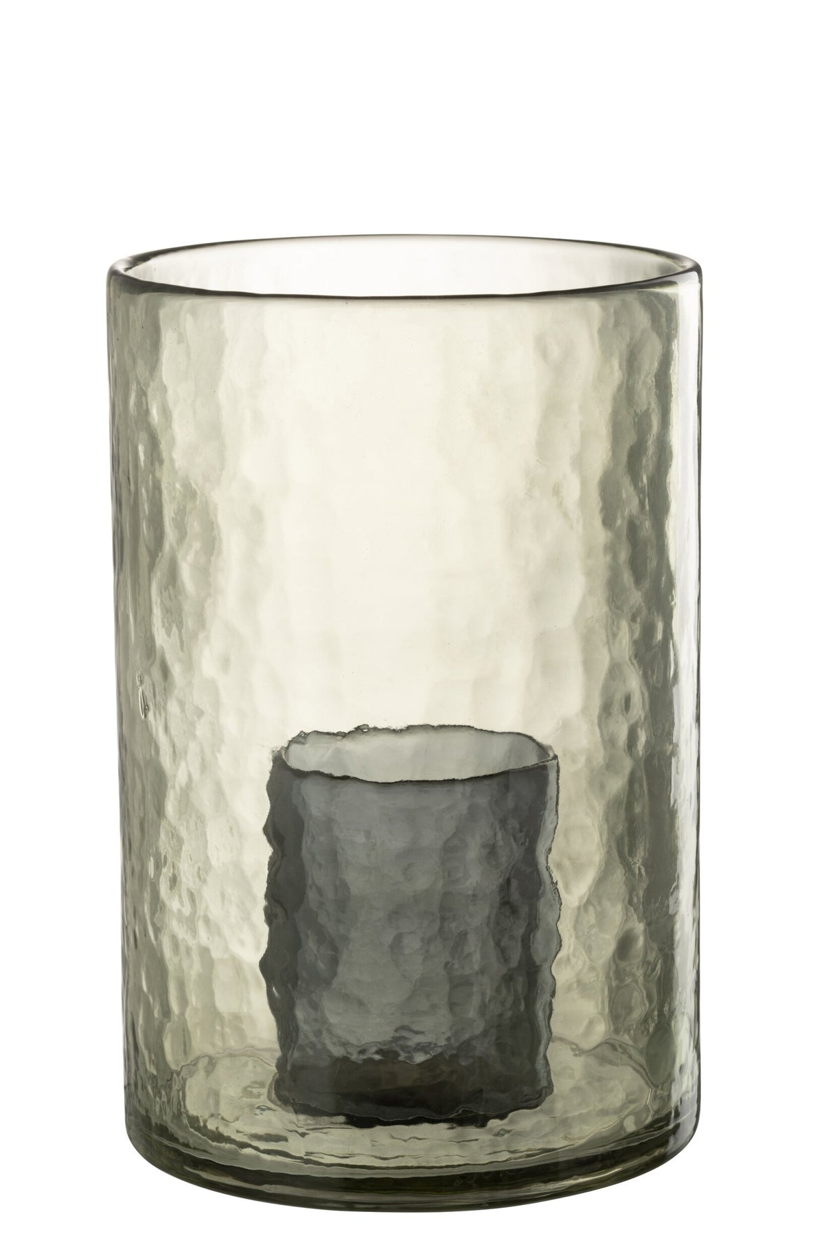 Windlicht Dubbel Glas Groen Large