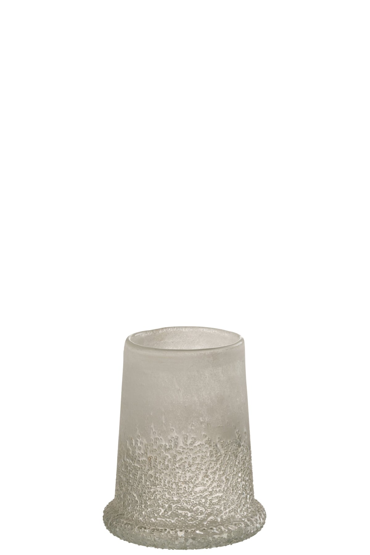 Windlicht Suiker Glas Wit Medium