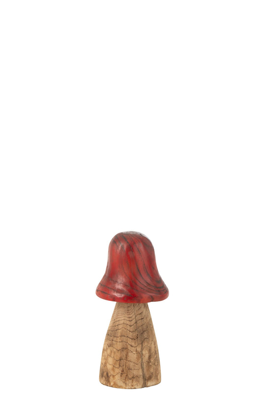 Mushroom Bell Top Red/Natural Small