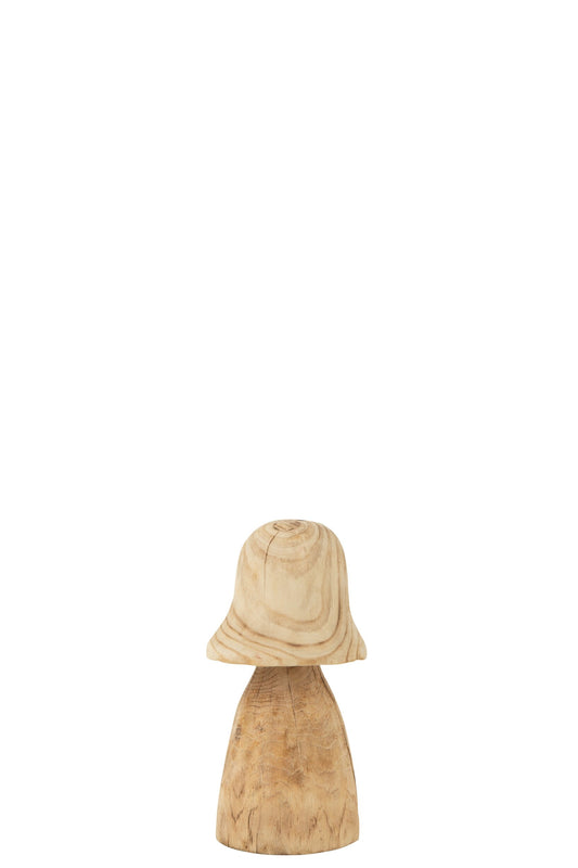 Mushroom Bell Top Natural Small
