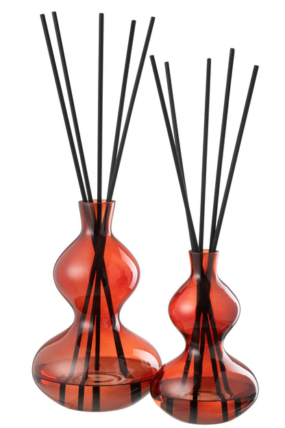 Geurolie Olive&Frank Incense Glas Rood Large