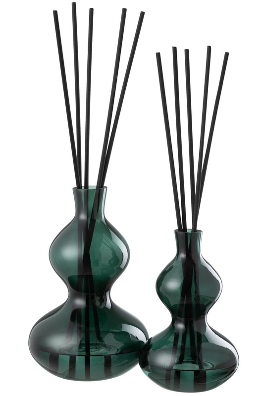 Geurolie Cedar Breeze Glas Donkergroen Large