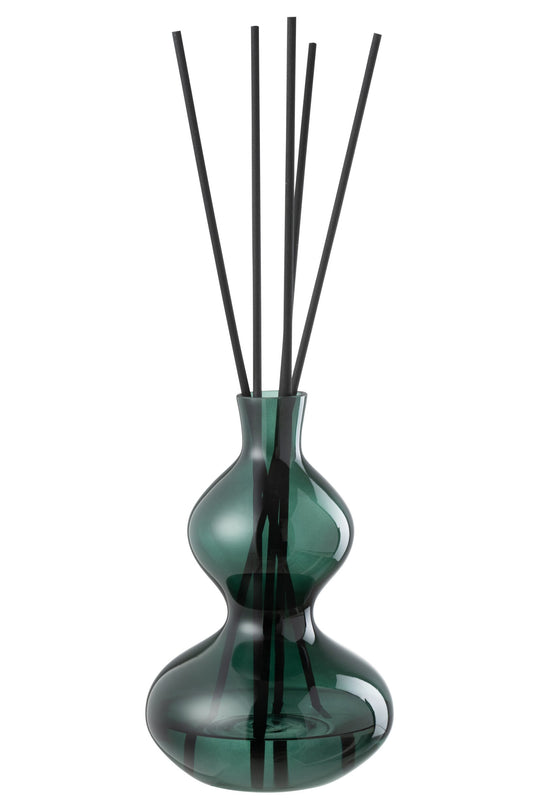 Geurolie Cedar Breeze Glas Donkergroen Large