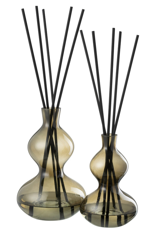 Geurolie Olive&Frank Incense Glas Groen Large