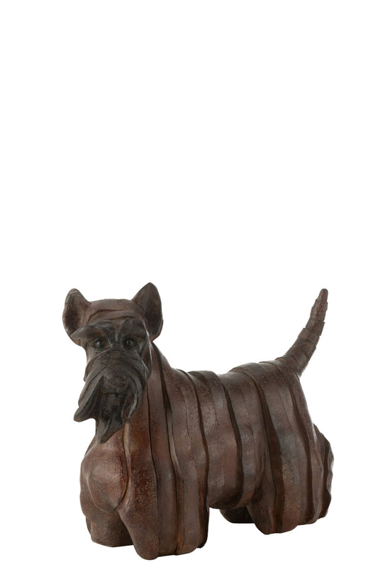 Dog Scottish Terrier Modern Resin Brown Small