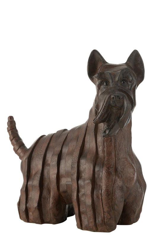 Dog Scottish Terrier Modern Resin Brown Large