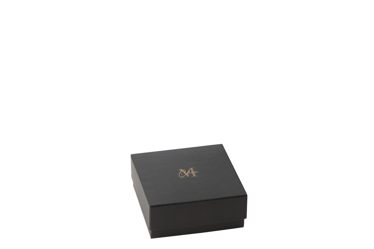 Geurkaars M-Chic Glas Goud/Zwart Small-15u
