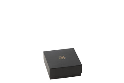 Geurkaars M-Chic Glas Goud/Zwart Small-15u