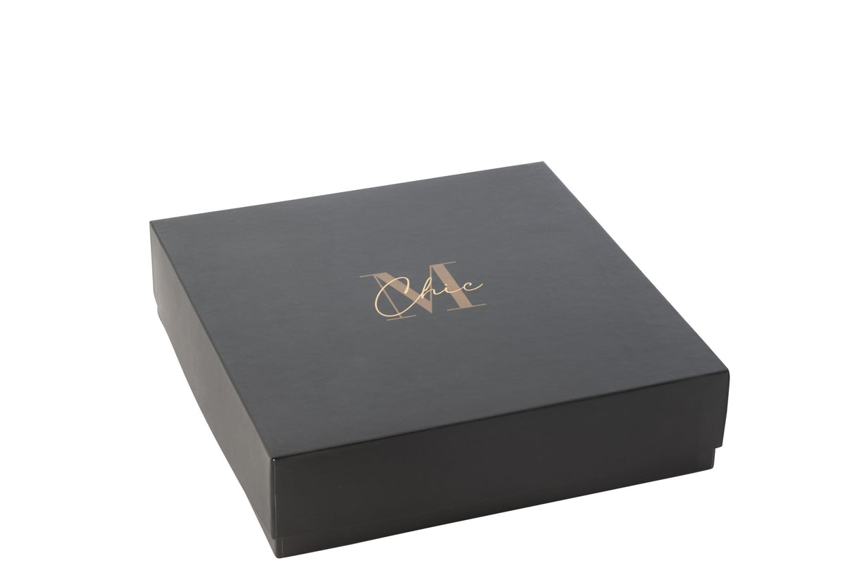 Geurkaars M-Chic Glas Goud/Zwart Extra Large-35u