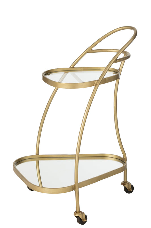 Trolley Triangle Metal/Mirror Gold