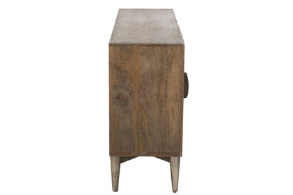 Buffet 4 Doors Mango Wood/Mdf Brown