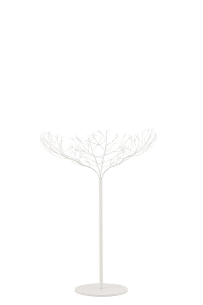 Tree Metal White Medium