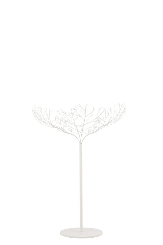 Tree Metal White Medium